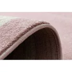 Covor HAMPTON Lux Cerc, roz 140 cm