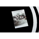 HAMPTON covor Lux cerc negru  160 cm