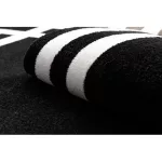 HAMPTON covor Lux cerc negru  160 cm