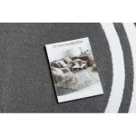 Covor HAMPTON Lux Cerc, gri 160 cm