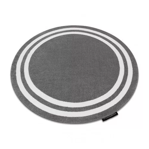Covor HAMPTON Cerc, gri 160 cm