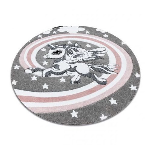 Covor PETIT PONY Cerc, gri 120 cm