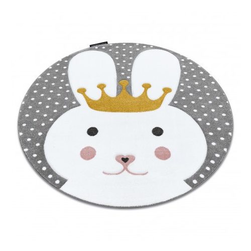 Covor PETIT BUNNY  Cerc, gri 140 cm