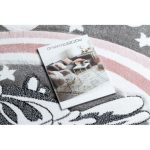 Covor PETIT PONY Cerc, gri 140 cm