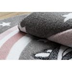 Covor PETIT PONY Cerc, gri 140 cm