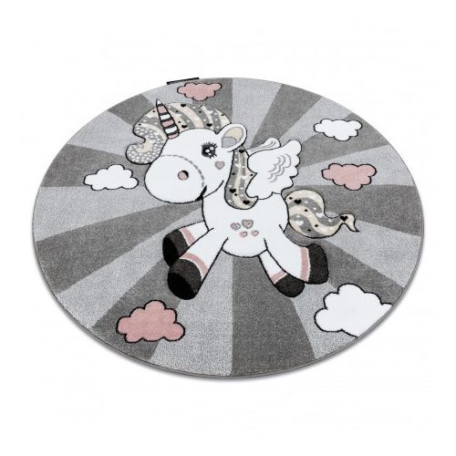 Covor PETIT UNICORN Cerc, gri 160 cm