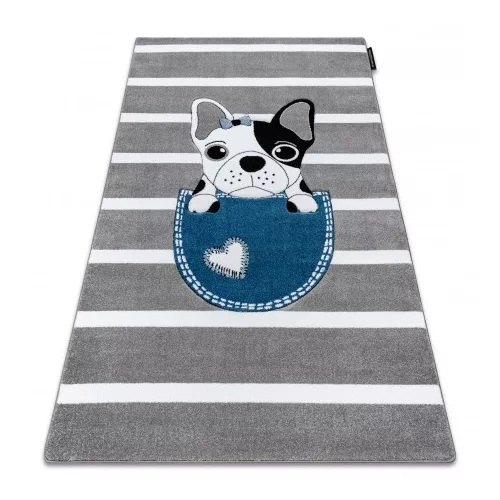 Covor PETIT BULDOG gri 200x290 cm