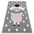Covor PETIT DOLLY gri 80x150 cm