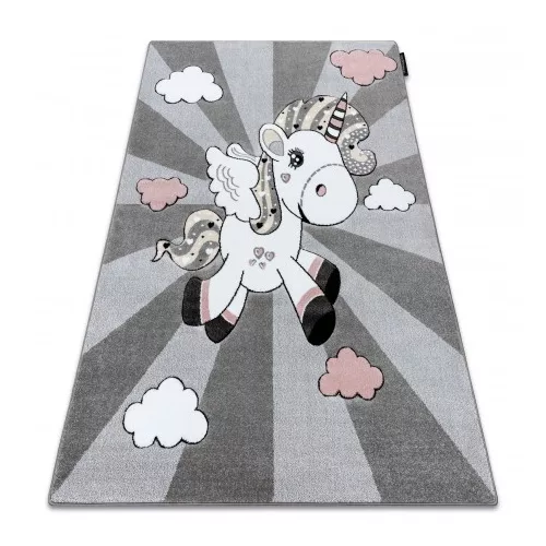 Covor PETIT UNICORN gri 80x150 cm