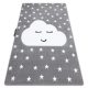 Covor PETIT CLOUD Star gri 80x150 cm