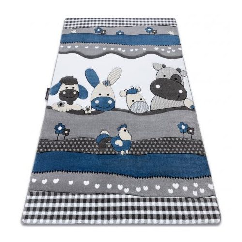 Covor PETIT FARM albastru 140x190 cm