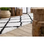  Covor, covor de alergare BERBER CROSS alb -60x200 cm