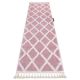 Covor, Traversa BERBER TROIK roz - 70x250 cm