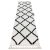 Covor, Traversa BERBER CROSS alb - 70x250 cm