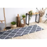 Traversá BERBER CROSS gri - pentru holuri si bucátárii 80x200 cm covor