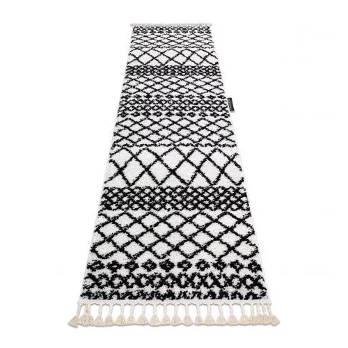 Traversá BERBER SAFI alb - pentru holuri si bucátárii 80x300 cm covor
