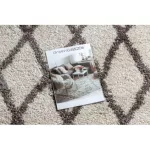 Covor BERBER BENI crem franjuri shaggy cerc 120 cm