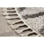 Covor BERBER BENI crem franjuri shaggy cerc 120 cm