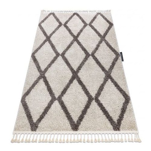 Covor BERBER TROIK crem franjuri shaggy 120x170 cm