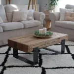 Covor BERBER CROSS alb franjuri shaggy 140x190 cm