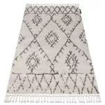 Covor BERBER FEZ G0535 bej / maro franjuri shaggy 240x330 cm