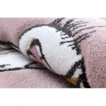 Covor PETIT ELEPHANT  Cerc, roz 140 cm