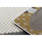 PETIT covor ZOO ÁLLATOK cremm / gri 80x150 cm