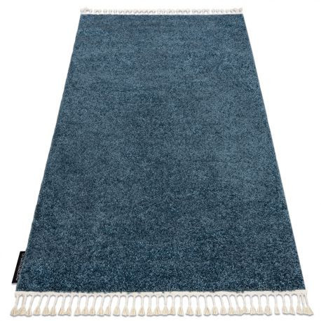 Covor BERBER 9000 albastru franjuri shaggy 80x150 cm