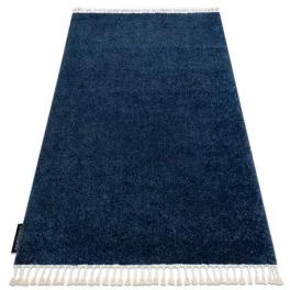Covor BERBER 9000 albastru închis franjuri shaggy 80x150 cm