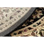 Covor Royal Cerc, adr 1745 negru  120 cm