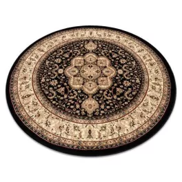 Covor Royal Cerc, adr 521 negru  150 cm