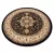 Covor Royal Cerc, adr 521 negru  150 cm