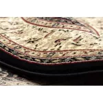 Covor Royal Cerc, adr 521 negru  150 cm