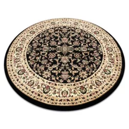 Covor Royal Cerc, adr 1745 negru  150 cm