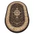Covor oval Royal adr 521 negru  150x250 cm