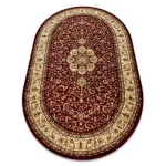 Covor oval Royal adr 521 burgundia 150x250 cm