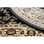 Covor oval Royal adr 1745 negru  150x250 cm