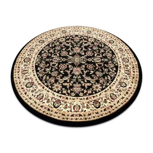 Covor Royal Cerc, adr 1745 negru  200 cm