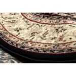 Covor oval Royal adr 521 negru  200x290 cm