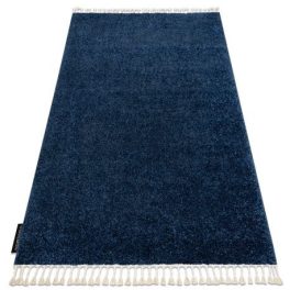  Covor BERBER 9000 albastru închis franjuri shaggy 240x330 cm