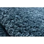 Covor BERBER 9000 Cerc, albastru franjuri shaggy 160 cm