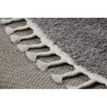Covor BERBER 9000 Cerc, maro franjuri shaggy 160 cm