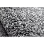 Covor BERBER 9000 Cerc, gri franjuri shaggy 160 cm
