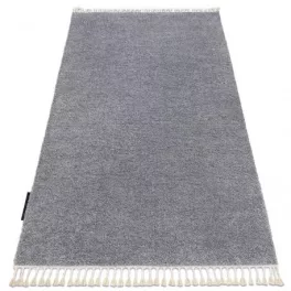 Covor BERBER 9000 gri deschis franjuri shaggy 80x150 cm