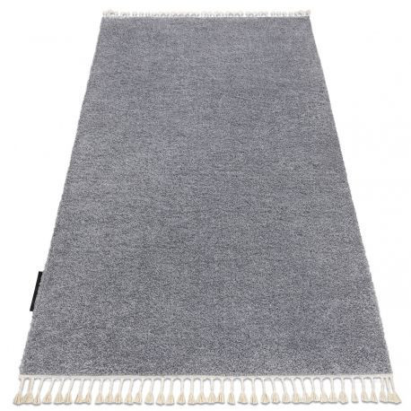 Covor BERBER 9000 gri deschis franjuri shaggy 80x150 cm