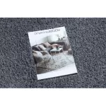 Covor BERBER 9000 gri deschis franjuri shaggy 80x150 cm
