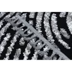 Covor MAROC G8499 negru / alb franjuri Berber shaggy 120x170 cm