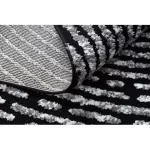 Covor MAROC G8499 negru / alb franjuri Berber shaggy 120x170 cm
