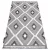 Covor MAROC P651 Diamant gri / alb franjuri Berber shaggy 120x170 cm