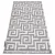 Covor MAROC P655 gri / alb franjuri Berber shaggy 120x170 cm